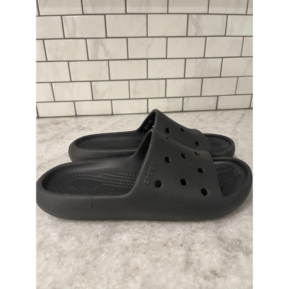 Crocs Shoes Size 6 Black Classic Slide Slip On Comfort Lightweight Sandals